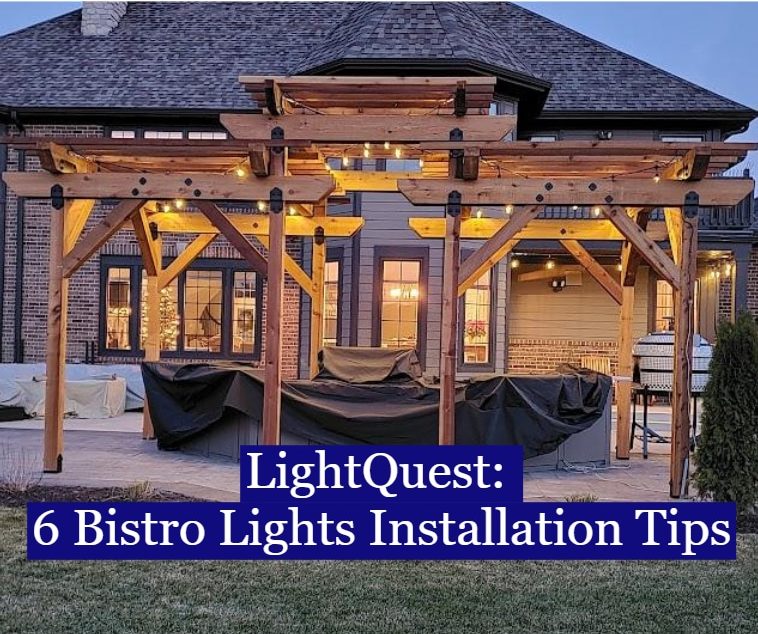 Bistro Lights Install in Pleasant Prairie Wisconsin
