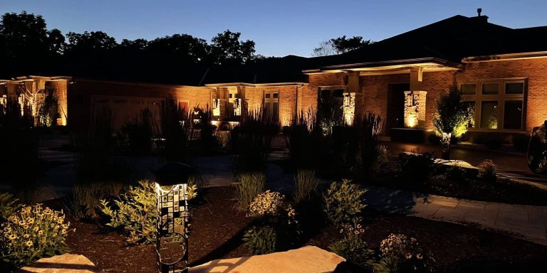 Outdoor lighting design in Barrington, landscape lighting Barrington IL, LED outdoor lighting Barrington IL