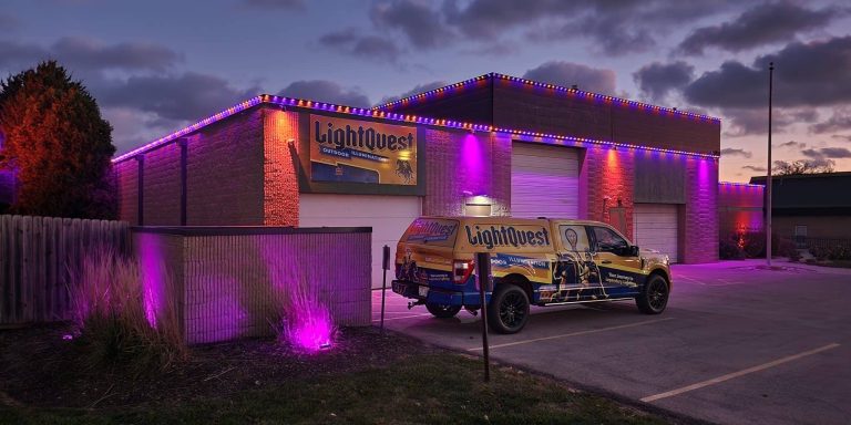 Commercial Outdoor Lighting in IL, commercial landscape lighting, outdoor business lighting Northern IL